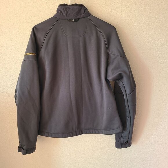 Columbia Womens Size L Titanium Tech Interchange Jacket Interior Black Blue - Picture 4 of 9